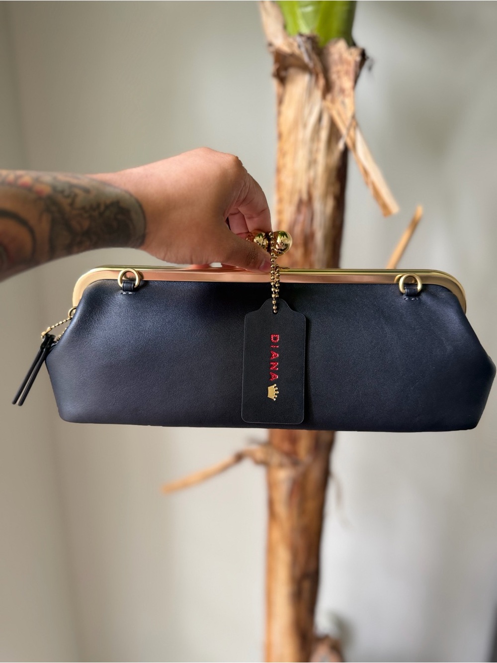 Coach Runway Kisslock 30 In Black